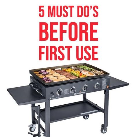 5 MUST DO Steps BEFORE the First Griddle Use – Griddle King Outdoor Griddle Recipes, Griddle Cooking Recipes, Flat Top Grills, Best Cooking Oil, Blackstone Grill, Cooking Stone, Flat Top Griddle, Backyard Parties, Flat Top Grill