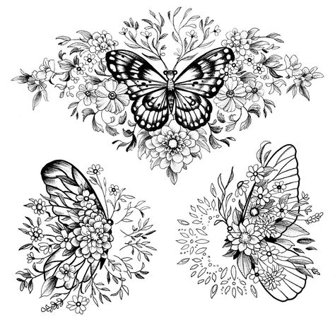 Some wings and things, just a few butterfly tattoo ideas and some possible placements. A classic as far as tattoo subject matter goes, with the timeless beauty of flowers and nature 🦋🌸🌿 I’m always open to your thoughts and custom projects too 💖 Find these and lots of of flash designs on my website, or send me an email 💌 #butterflytattoo #butterflytattoodesign #butterflyflash #butterflyart Flower Wings Tattoo, Flower Wings, Butterfly Tattoo Ideas, Flash Designs, Beauty Of Flowers, Flash Design, Butterfly Tattoo Designs, Wings Tattoo, Butterfly Art