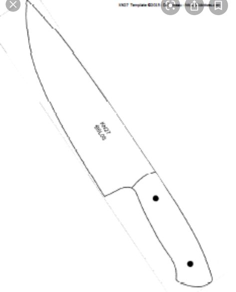 Knife Templates Free Printable, Cardboard Scythe, Fake Knife Diy, Silhouette Pumpkin Carving, Knife Templates Printable, Knives Drawing, Cardboard Knife, Knife Silhouette, Knife Templates