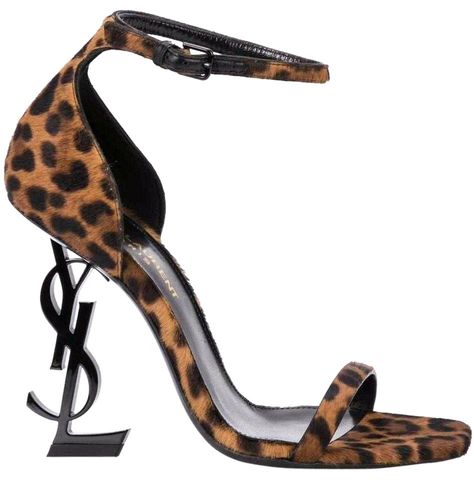 Ysl Saint Laurent, Leopard Sandals, Ysl Heels, Pumps Heels Stilettos, Saint Laurent Shoes, Brown Leopard, Fashion High Heels, Nice Design, Calf Hair