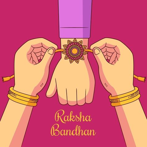 Hand drawn raksha bandhan | Free Vector #Freepik #freevector #background #hand #hand-drawn #celebration Rasha Bandhan Drawing, Krishna Draupadi Raksha Bandhan, Raksha Bandhan Aesthetic Photo, Raksha Bandana Image, Rakhshanda Photo, Raksha Bandhan Animation, Rakha Bandhan Photo, Raksha Bandhan Bulletin Board Ideas, Raksha Bandhan Drawing Images