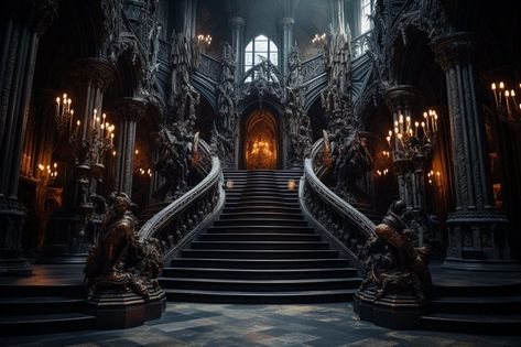 Unlocking the Mystique of Dark Academia: Where Shadows Whisper Secrets Dark Moody Colors, Vampire Aesthetics, Ornate Mirrors, Moody Colors, Dark Academia Decor, Ancient Books, Ornate Mirror, Curved Staircase, Passive House