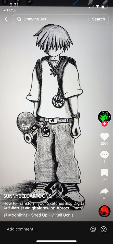 Grunge Person Drawing, Holding Skateboard Pose Drawing, Skater Poses Drawing, Y2k Person Drawing, Skaters Drawing, Baggy Jeans Drawing Sketch, Skateboard Sketch Drawing, Y2k Boy Drawing, Skateboard Poses Drawing