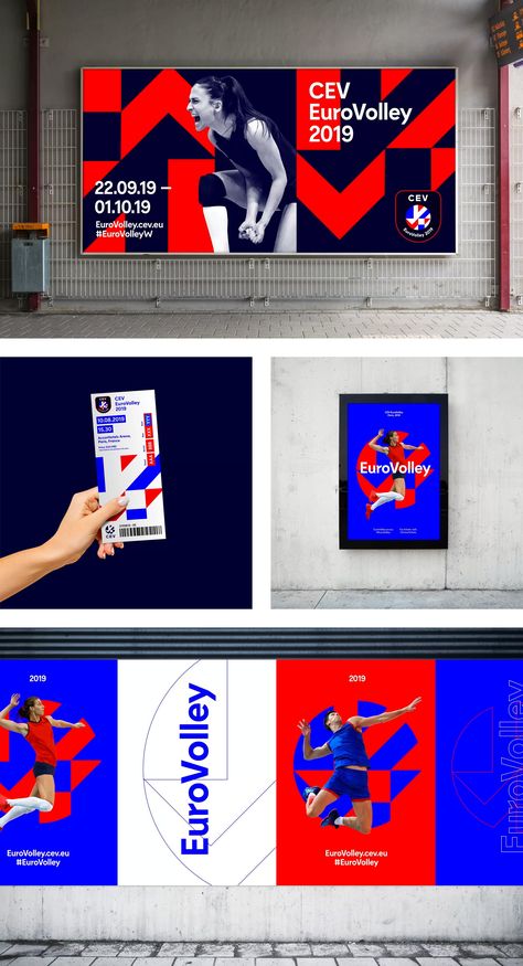 Sport Identity Design, Sports Event Branding, Sport Event Branding, Sport Branding Identity, Event Identity Design, Red And Blue Branding, Sport Branding Design, Sports Brand Identity, Sport Design Graphic