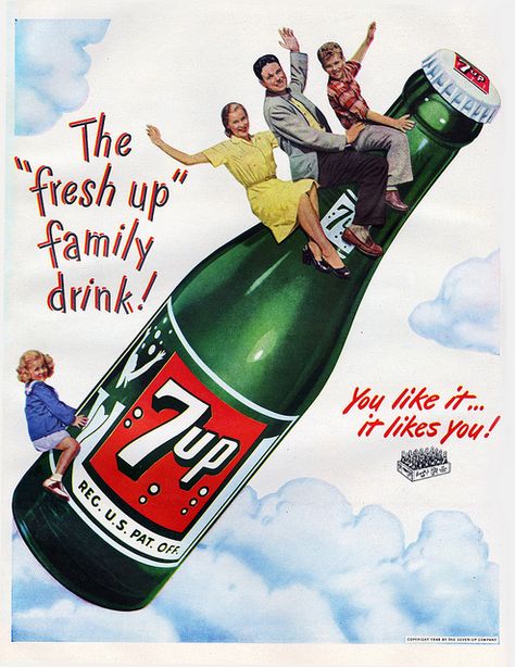 Sunday Drive by paul.malon, via Flickr Soda Ads, Pop Ads, Bottle Picture, 7 Up, Old Advertisements, Retro Advertising, Retro Ads, Vintage Soft, Old Ads