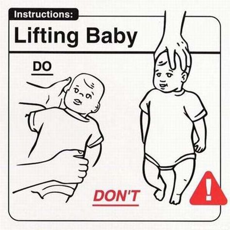 21 funny safe baby handling tips you should take seriously - BlazePress Baby Handling, Newborn Baby Care, Funny Baby Pictures, Bad Parents, Baby Care Tips, Baby Tips, Memes Humor, Good Parenting, Parenting Humor