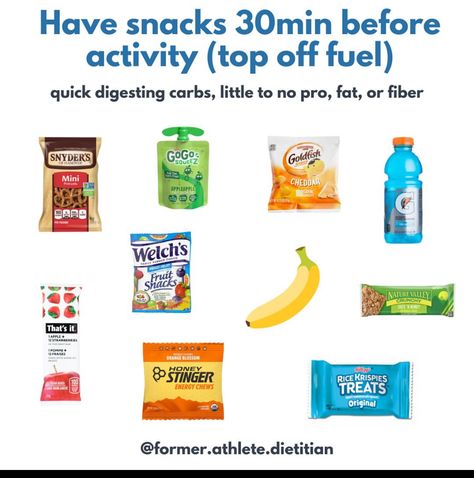 Athlete Snacks, Snacks For Runners, Volleyball Snacks, Healthy Fast Food Options, Welches Fruit Snacks, Running Food, Athlete Nutrition, Fast Healthy Meals, Food Options