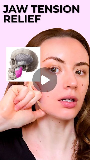 Anastasia Goron on Instagram: "Discover relief and relaxation with my Jaw Release Massage tutorial, also great for those dealing with TMJ issues. 🌟👄 This focused massage technique targets the tension and discomfort in the jaw area, offering a soothing solution for anyone experiencing TMJ symptoms or simply looking to alleviate stress in their facial muscles. By incorporating gentle yet effective movements, this massage not only aids in releasing jaw tightness but also promotes overall facial relaxation. Perfect for integrating into your nightly routine or whenever you need a moment of calm. Join me in exploring the benefits of this simple, yet powerful practice. Ready to say goodbye to jaw tension? #AllYouCanFace #JawRelease #TMJRelief #FacialMassage" Jaw Massage Trigger Points, Lock Jaw Relief, How To Relax Jaw Muscles, Tmj Massage Techniques, Relax Jaw Muscles, Jaw Muscle Release, Jaw Tension Relief Massage, How To Relax Your Jaw, Release Jaw Tension