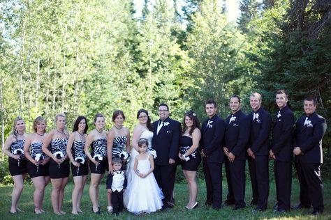 Black and white and zebra print wedding theme. Also "best man" was a girl lol Zebra Print Wedding, Zebra Wedding, Hot Pink Weddings, Ashley I, Reception Ideas, Hawaii Wedding, Wedding Plans, Pink Wedding, Wedding Attire