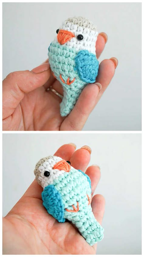 Crochet Beak Bird, Crochet Small Bird Free Pattern, Best Amigurumi Yarn, Crochet Parrot Amigurumi Free Pattern, Crochet Bird Amigurumi, Free Parrot Crochet Pattern, Amigurumi Bird Pattern, Parrot Amigurumi Free Pattern, Mini Amigurumi Animals