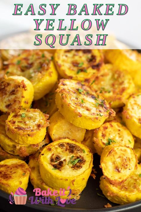 Healthy Recipes For Squash, Sautés Yellow Squash, Roasted Squash And Onions, Yellow Squash Roasted In Oven, Sliced Squash Recipes, Squash In Oven Recipe, Crooked Neck Yellow Squash Recipes, How To Prepare Yellow Squash, Optavia Squash Recipes