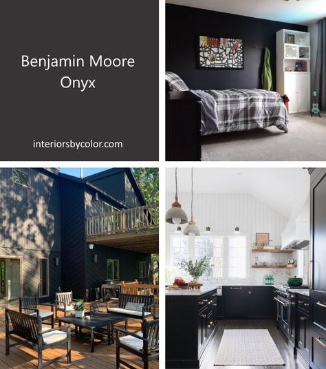 Benjamin Moore Onyx Paint Cabinets, Onyx Paint Color, Bm Onyx Cabinets, Black Onyx Paint Benjamin Moore, Black Onyx Benjamin Moore, Black Beauty Benjamin Moore Exterior, Bm Onyx Paint, Onyx Benjamin Moore Paint, Onyx Paint Benjamin Moore