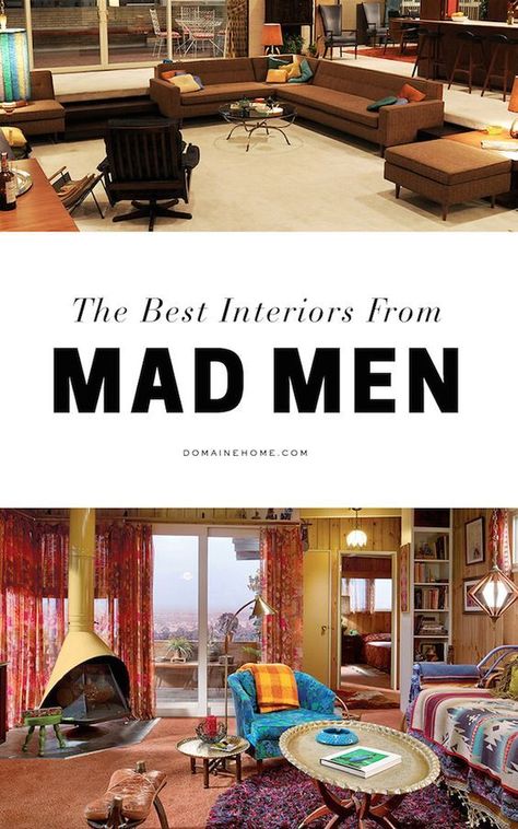 60s Bachelor Pad, Mad Men Set Design, Mad Men Home Decor, Mad Men Inspired Office, Mad Men Inspired Decor, Madmen Interior Design, Mad Men Living Room, Mad Men Decor Interior Design, 70s Bachelor Pad