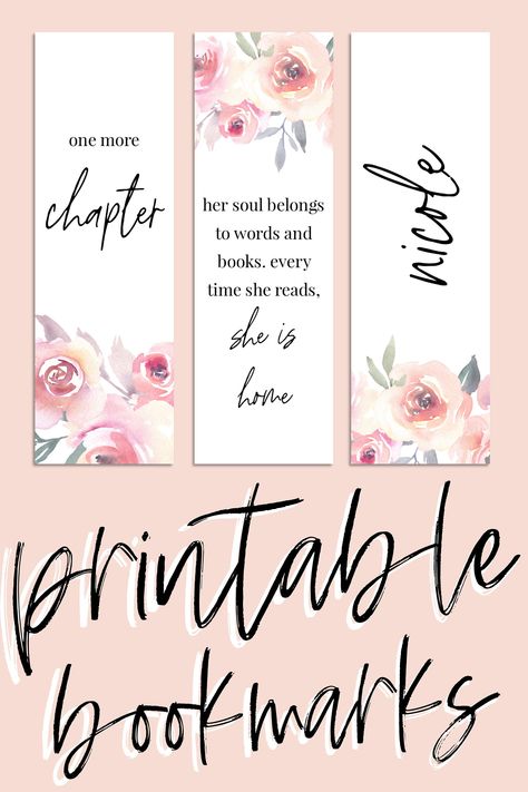 Blush Floral Editable Printable Bookmark, Floral Bookmark Printable, Bookmark Template, Reading Journal Printable, Booklover Printable https://etsy.me/2GnWbAe #booksandzines #bookmark #bookmarkprintable #bookmarkeditable #bookmarkcustom #bookmarkpersonalize #bookmark Bookmark Templates Editable Free, Editable Bookmarks Free Printable, Coquette Bookmarks Printable, Aesthetic Book Marks Printable, Bookmark Design Printables, Bookmark Inspiration, Free Printable Bookmarks Templates, Reading Journal Printable, Acrylic Bookmarks