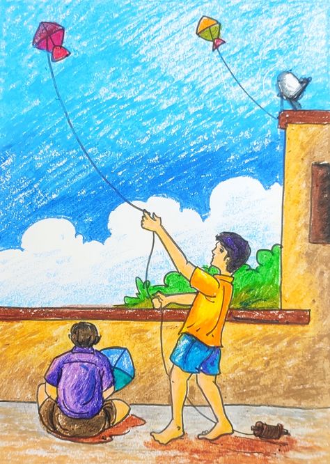 Easy pastel drawing for beginners.. YouTube:- https://www.youtube.com/channel/UCDONoIU0uFhkP83iGYMAeHw #easypastel #pastelscenery #pastelcolors #india #figurewithscenery #drawing #art #simplefigures #drawwithavijit #howtodraw #easyscenery Beautiful Senary Drawing Easy, Easy Composition Painting For Beginners, Colour Pastel Drawing, Senary Drawing Simple For Kids, Composition Drawing Easy, Easy Composition Painting, Composition Drawing Painting, Childhood Memories Drawing, Easy Pastel Drawings