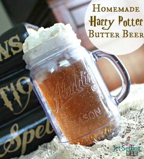 Butter Beer Recipe, Butter Beer Recipe Harry Potter, Harry Potter Drinks, Harry Potter Butter Beer, Butterbeer Recipe, Butter Beer, Beer Recipe, Harry Potter Food, Beer Bread