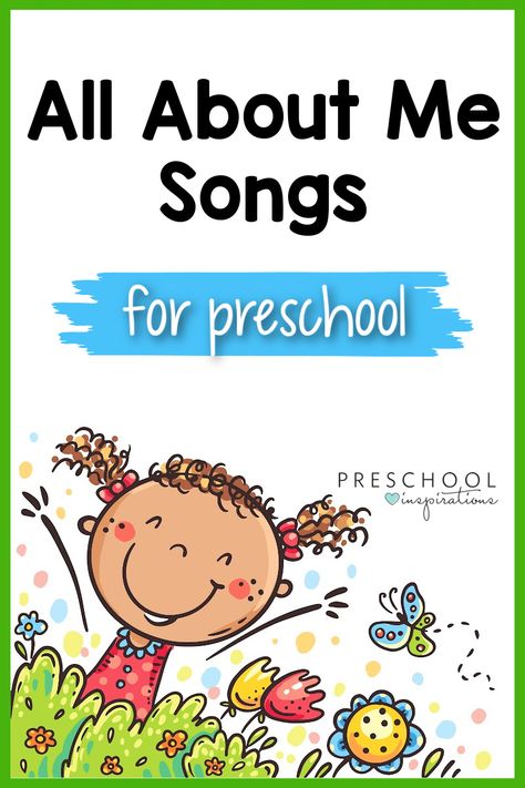 All About Me Music Activities, All About Me Songs Preschool Circle Time, All About Me Rhymes, Me And My School Preschool Activities, Songs For All About Me Theme, Cupcake Songs For Preschool, Songs About Families For Preschoolers, Songs About Emotions For Preschoolers, All About Me Bags Kindergarten