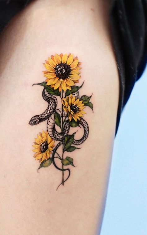 Cool Sunflower Tattoos, Tattoos For Hope, Behind The Ear Tattoos For Women, Charlie Tattoo, Growth Tattoos, Meaning Tattoos, Tattoos Butterfly, Tattoos Aesthetic, Tattoos Black