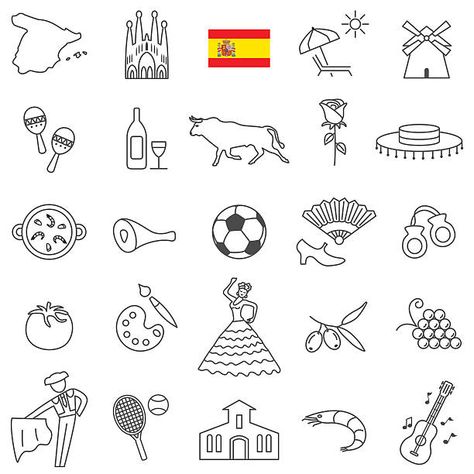 World Travel Tattoos, Spanish Tattoos, Symbol Drawing, Perspective Drawing Lessons, Small Girl Tattoos, Cute Tiny Tattoos, Tattoo Design Book, Discreet Tattoos, Symbolic Tattoos