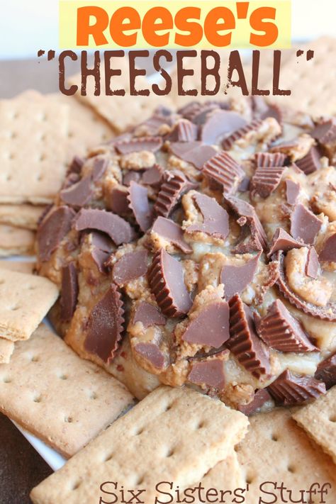 Peanut Butter Cheese Ball, Sweet Dips, Cheese Ball Recipes, Butter Cheese, Dessert Dips, Cake Bars, Reeses Peanut Butter, German Chocolate, Bars Recipe