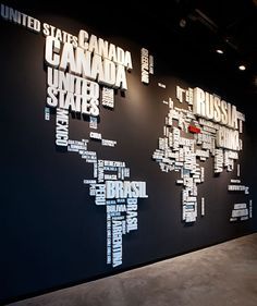 Office Wall Design, Office Branding, Environmental Graphic Design, Open Office, Wayfinding Signage, 3d Letters, Environmental Design, Signage Design, Black Wall