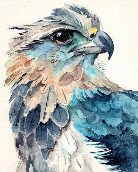 Bird Art Watercolor, Watercolour Painting Inspiration, Watercolor Cute Animals, Watercolour Birds, Painting Birds, Paintings Landscape, Watercolor Blog, Bird Watercolor Paintings, Artist Watercolor