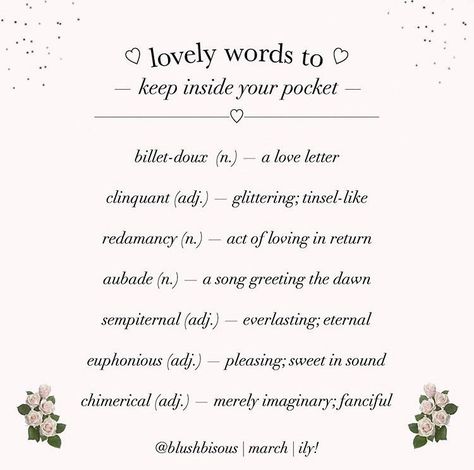 Lovely Words, Unique Words Definitions, Desain Buklet, Uncommon Words, Writing Inspiration Prompts, Good Vocabulary Words, Unusual Words, Rare Words, Word Definitions