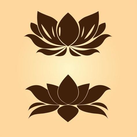 Buddha Symbols, Art Graf, Small Wave Tattoo, Lotus Vector, Lotus Symbol, Lotus Logo, Flower Symbol, Lotus Art, Lotus Design