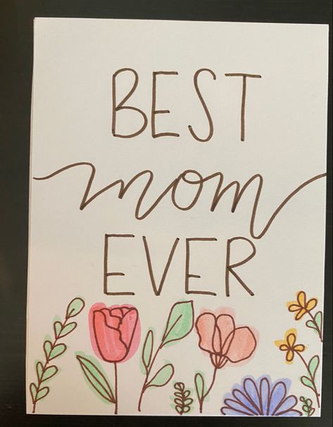 #diymothersdaycard #mothersdaycrafts #crafty #mothersdaycraftideas Mom Drawing, Birthday Card Drawing, Homemade Card, Simple Birthday Cards, Simple Birthday, Birthday Mom, Card Drawing, Happy Birthday Mom, Watercolor Art Lessons