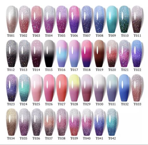 Thermal GelPolish Thermal Nail Polish, Thermal Nails, Color Change Nail Polish, Color Changing Nails, Gel Remover, Gel Polish Nail Art, Beauty Nails Design, Uv Gel Nail Polish, Seasonal Nails