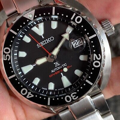 ad eBay - RARE Seiko Prospex SBDY085 Turtle Scuba Diver Automatic 4R35 Black Dial  Watch - Buy Now, click the link (eBay) Seiko Divers Watch, Luxury Diving Watches With Subdials, Seiko Spb143, Seiko Ssc813, Black Automatic Diving Watches, Seiko Diver, Seiko Prospex, Mens Watches Black, Black Accessories