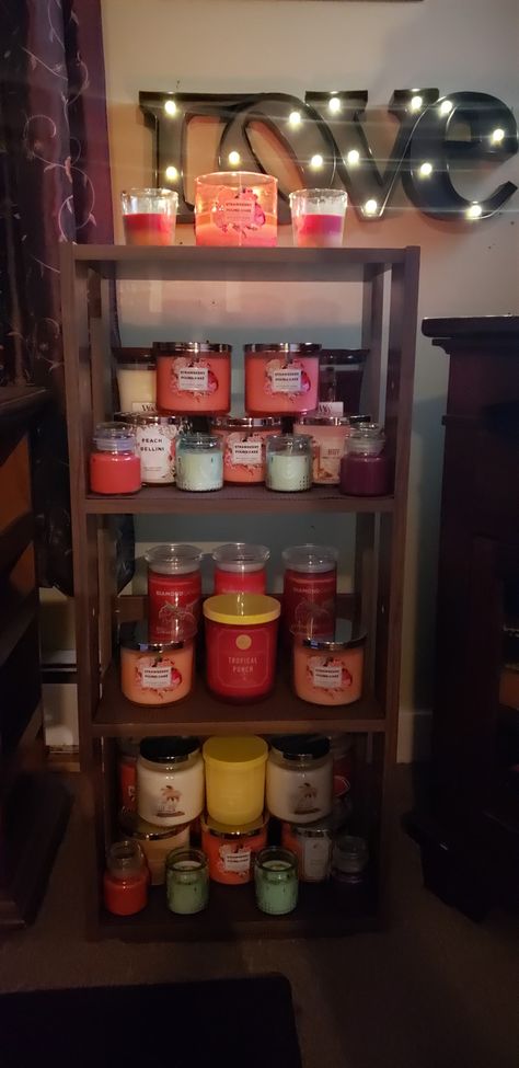 Candle Collection Storage, Candle Storage Ideas Organizing, Candle Storage Organizing, Candle Storage Display, Candle Organization Storage, Candle Collection Display, Candle Storage Ideas, Earthy Room, Candle Storage