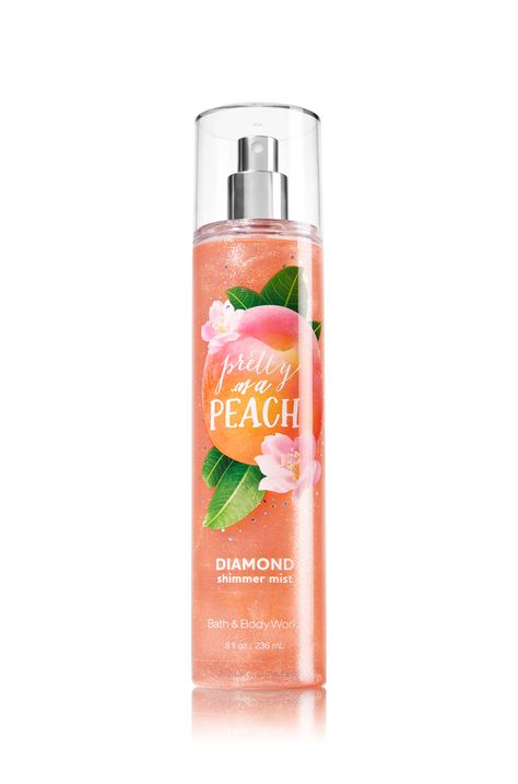 Pretty as a Peach Diamond Shimmer Mist Peach Diamond, Diamond Shimmer Mist, Pretty As A Peach, Perfume Versace, Bath N Body Works, Make Up Tools, Bath And Body Work, Girls Stuff, Bath And Body Works Perfume