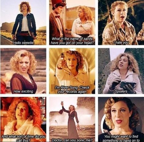 River Song Dr Who River Song, Parallel Dimension, Alex Kingston, Hello Sweetie, River Song, Wibbly Wobbly Timey Wimey Stuff, Torchwood, Turkish Delight, Timey Wimey Stuff