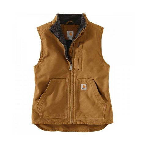 Diner Makeup, Carhartt Vest Outfit, Carhartt Women's Outfit, Carhartt Vest, Canvas Vest, Carhartt Style, Womens Sherpa, Carhartt Womens, Western Wear Outfits