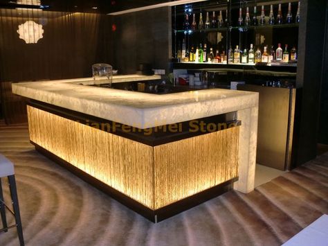 Bar Counter Design Home, Home Bar Counter, Juice Bar Design, Restaurant Counter, Bar Counter Design, Modern Home Bar, Home Bar Design, Bar Interior Design, Stone Bar