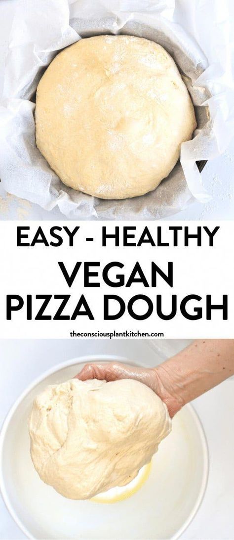 Vegan Pizza Toppings, Vegan Pizza Dough Recipe, Healthy Pizza Dough, Vegan Pizza Dough, Dairy Free Pizza, Vegan Pizza Recipe, Vegan Pizza, Pizza Recipes Dough, Vegan Cooking