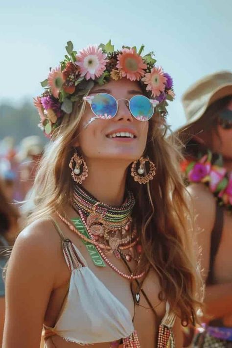 Coachella Hairstyles, Hairstyle Ideas For School, Hair Cut For Girls, Coachella Theme Party, Outfits Coachella, Coachella Hair, V Shape Hair, Coachella Party, Coachella Vibes