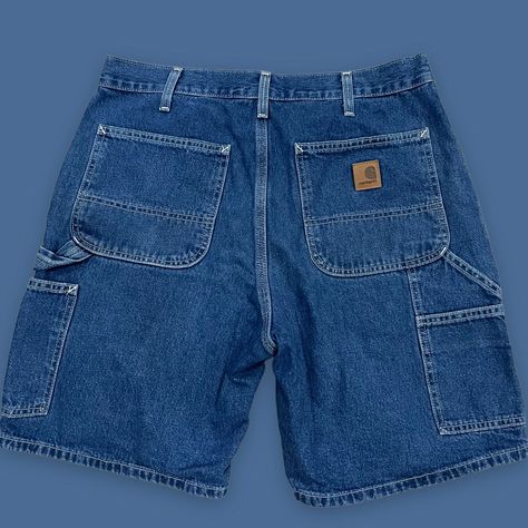 Best Shorts For Men, Carpenter Shorts, Mens Denim Shorts, Y2k Tops, Summer Closet, Carpenter Pants, Work Shorts, Jean Short, Carpenter Jeans