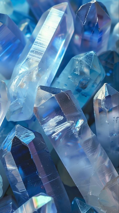 Light blue crystals Light Blue Crystal Aesthetic, Blue Crystals Aesthetic, Gemstones Wallpaper, Opal Aesthetic, Light Blue Diamond, Light Blue Crystals, Blue Moodboard, Light Blue Gemstone, Crystal Background