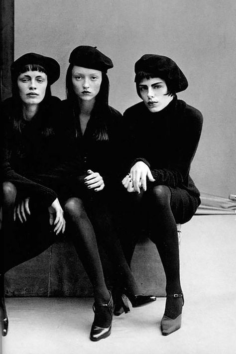 Beatnik Style, Viviane Sassen, Beat Generation, Three Women, Peter Lindbergh, Steven Meisel, Moda Retro, Richard Avedon, Black Outfits