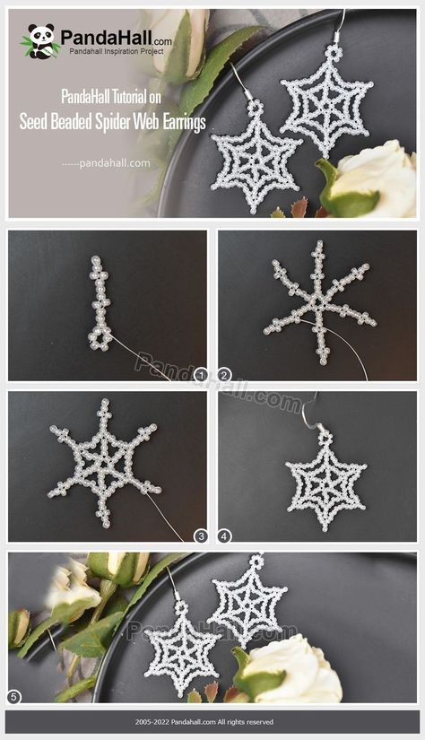 Spider Web Earrings, Halloween Beaded Jewelry, Web Earrings, Бисер Twin, Seed Bead Crafts, Beaded Earrings Diy, Halloween Beads, Bead Charms Diy, Diy Bracelets Easy