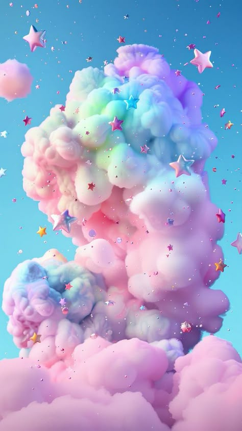 Goth Pastel Wallpaper, Cute Candy Wallpaper, Cotton Candy Background, Pastel Fireworks, Cotton Candy Aesthetic, Pastel Wallpaper Iphone, Cotton Candy Wallpaper, Kawaii Photography, Cute Background Pictures