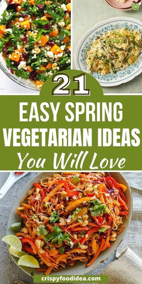 Vegetarian Dinner Spring, Spring Dinner Ideas Vegetarian, Vegetarian Meals For A Crowd, Sunday Vegetarian Dinner Ideas, Spring Vegetarian Meals, Vegetarian Easter Dinner, Spring Vegetarian Recipes, Easy Spring Dinner Recipes, Easy Spring Meals