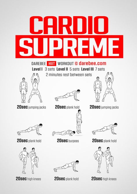 Cardio Supreme Workout Stamina Builder, Spartan Workout, Workout Morning, Cardio Challenge, What Is Hiit, Cardio At Home, Hiit Cardio Workouts, Hiit Workout At Home, Cardio Workout At Home