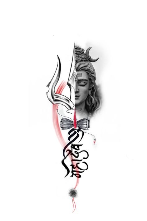 Shiva Colour Tattoo, Shiva Tattoo Stencil, Shiv Tattoo Design, Shiva Trishul Tattoo, Lord Shiva Tattoo Design, Mahakal Tattoo Design, Shiva Tattoo Ideas, Infinity Symbol Art, Lord Shiva Tattoo