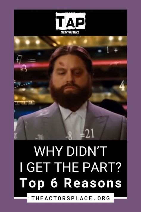 You might not have gotten the part since you didn’t fit the look the director was looking for, or the director cast someone they knew. Perhaps your resume was not on par with the competition. Maybe you weren’t in the zone, didn’t make strong enough choices, or weren’t directable on the day. Acting Exercises, Acting Auditions, In The Zone, The Director, The Zone, Interview Questions, And Now, Acting, Interview