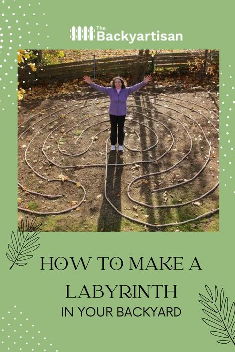 Lisa walks you through all the steps to make an amazing labyrinth in your own backyard! How To Make A Labyrinth, Labrynth Walking Path, Small Labyrinth Garden, Garden Labyrinth Design, Garden Labrynth Diy, Backyard Labyrinth Ideas, Labyrinth Garden Design, Labyrinth Backyard, Outdoor Zen Garden Diy