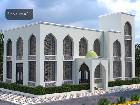 Masjid Design Modern, Mosque Exterior Design, Bookshelf Staircase, Masjid Interior, Mosque Exterior, Islamic House, Masjid Design, Modern Mosque, Islamic Centre