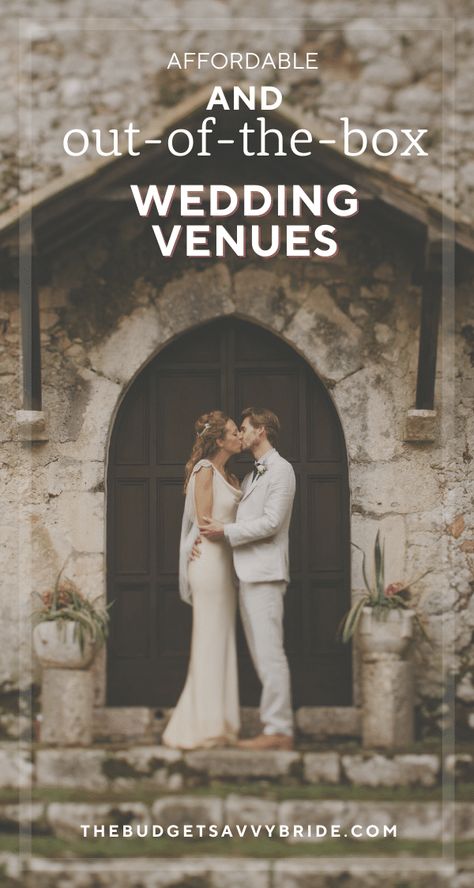 Are you looking for a cheap or free wedding venue? Check out these unique and affordable ideas! Most Affordable Wedding Venues, Simple Wedding Locations, Unique Wedding Location Ideas, Cheap Venue Ideas Wedding, Free Wedding Venue Ideas, Unique Venue Ideas, Creative Wedding Venue Ideas, Cheapest Wedding Venues, Small Affordable Wedding Ideas